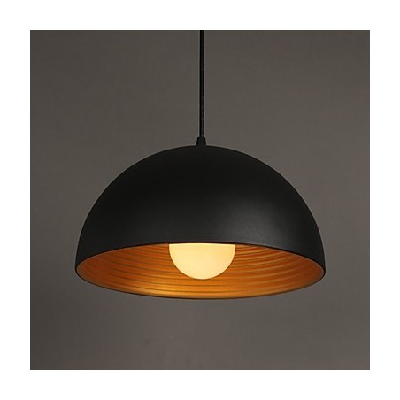 Creative Lamp Round Chimney Droplight Wrought Iron Character Meals Chandelier Black And White