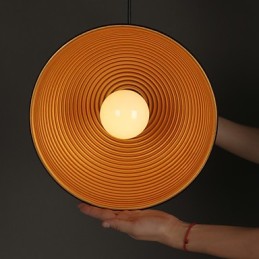 Creative Lamp Round Chimney Droplight Wrought Iron Character Meals Chandelier Black And White