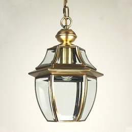 Traditional Classic Lantern Mini Style Electroplated Pendant Light