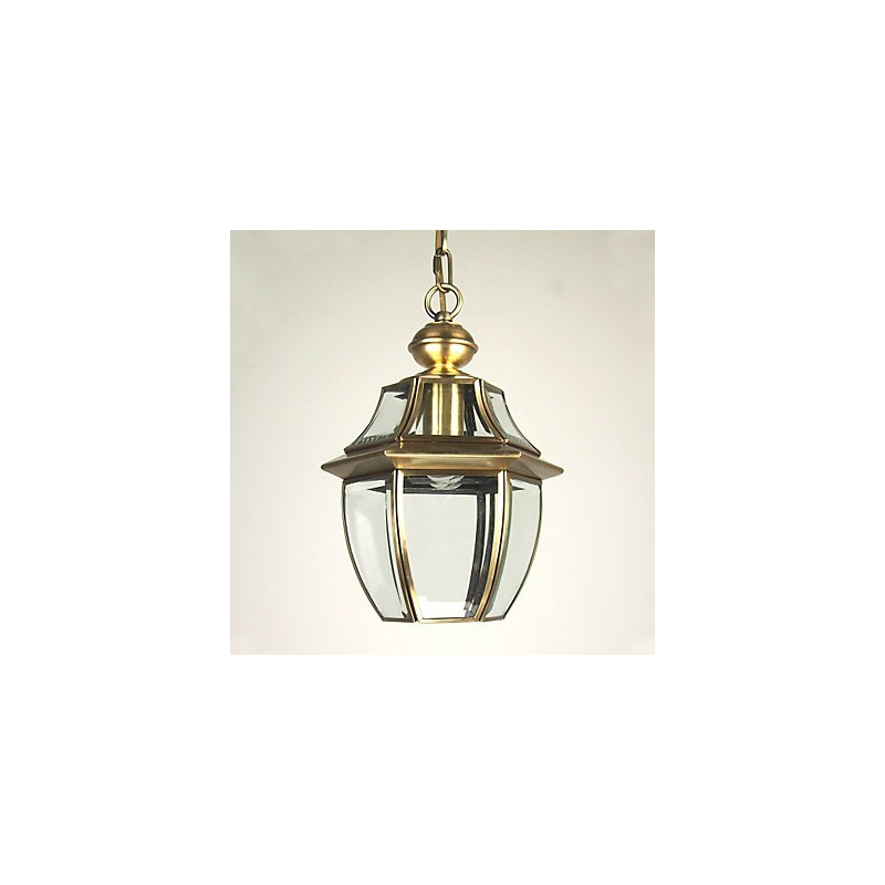 Traditional Classic Lantern Mini Style Electroplated Pendant Light