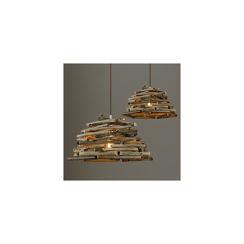 Retro Classic Wooden Ceiling Lights Simple Pendant Lamps Cafe Pendant Lamp