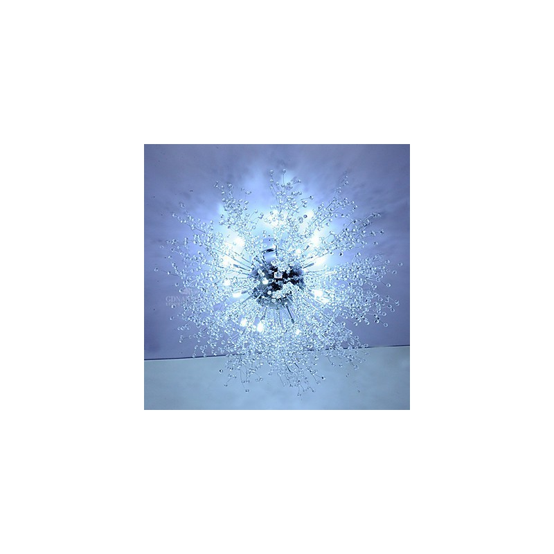 G4 Mitated Crystal Lamp Pendant Light Stainless Steel Dia 90CM