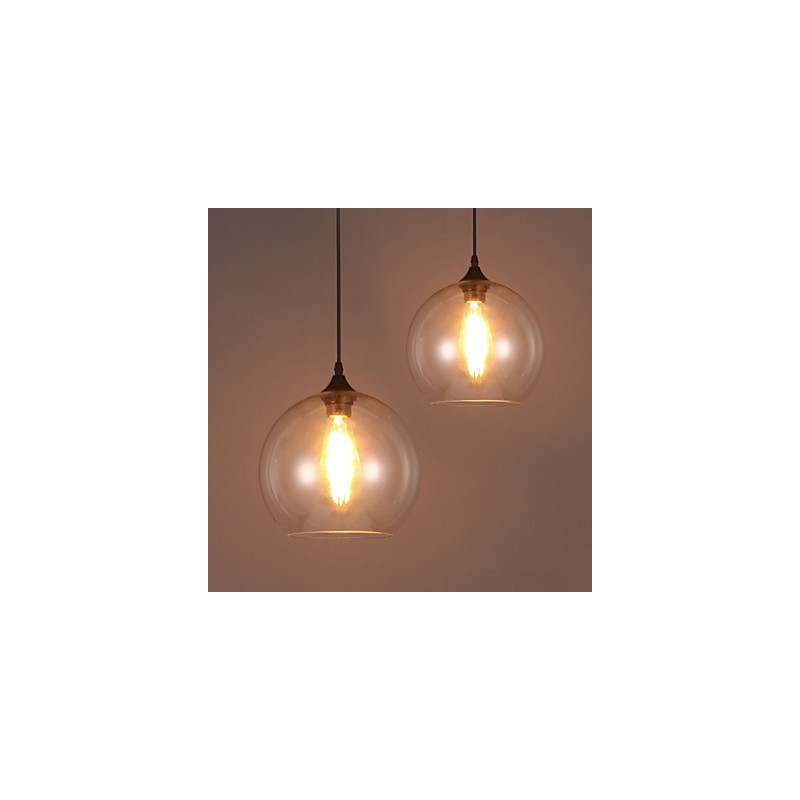 American Creative Nordic Contracted Rural Glass Ball Single Head Droplight Lanp