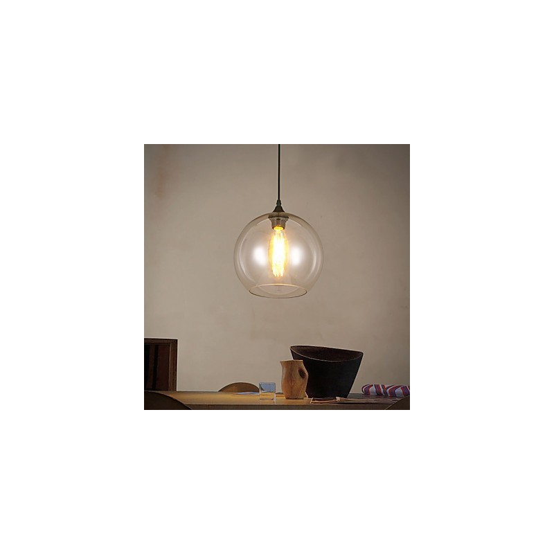 American Creative Nordic Contracted Rural Glass Ball Single Head Droplight Lanp