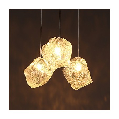 Contemporary And Contracted Art Glass Irregular Meals Chandelier Ice Crystal Chandelier