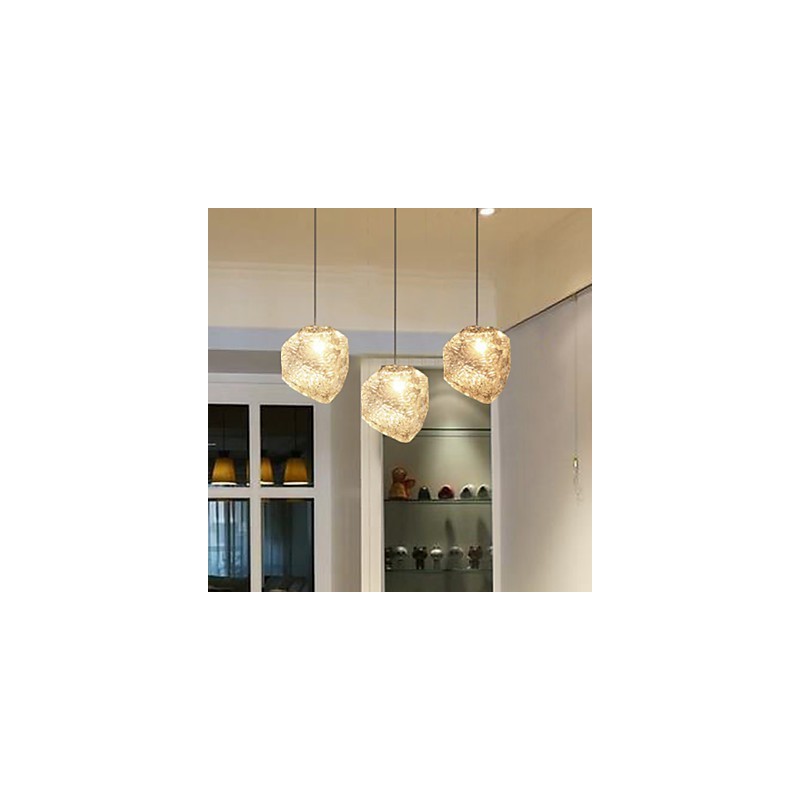 Contemporary And Contracted Art Glass Irregular Meals Chandelier Ice Crystal Chandelier