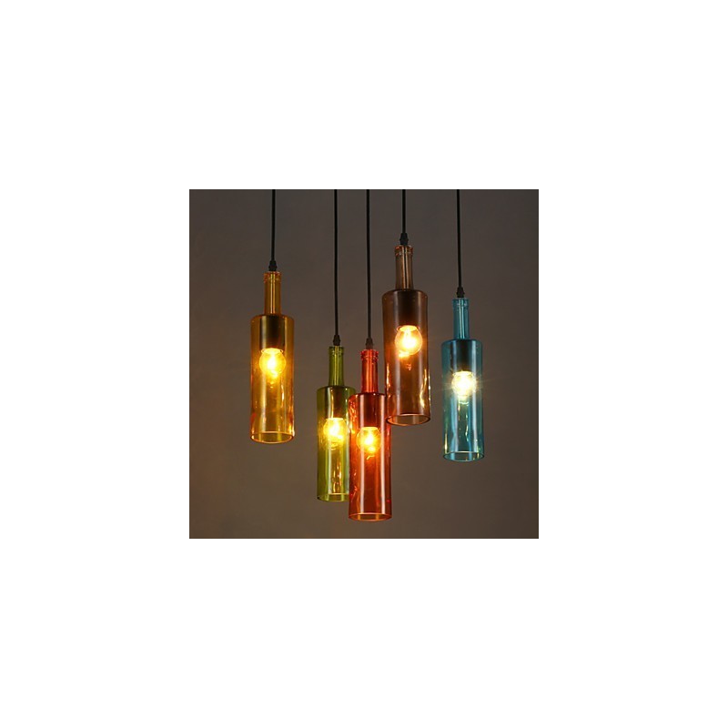 Diffuse Light Color Restoring Ancient Ways Bottle Droplight Pendant Light