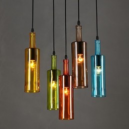 Diffuse Light Color Restoring Ancient Ways Bottle Droplight Pendant Light