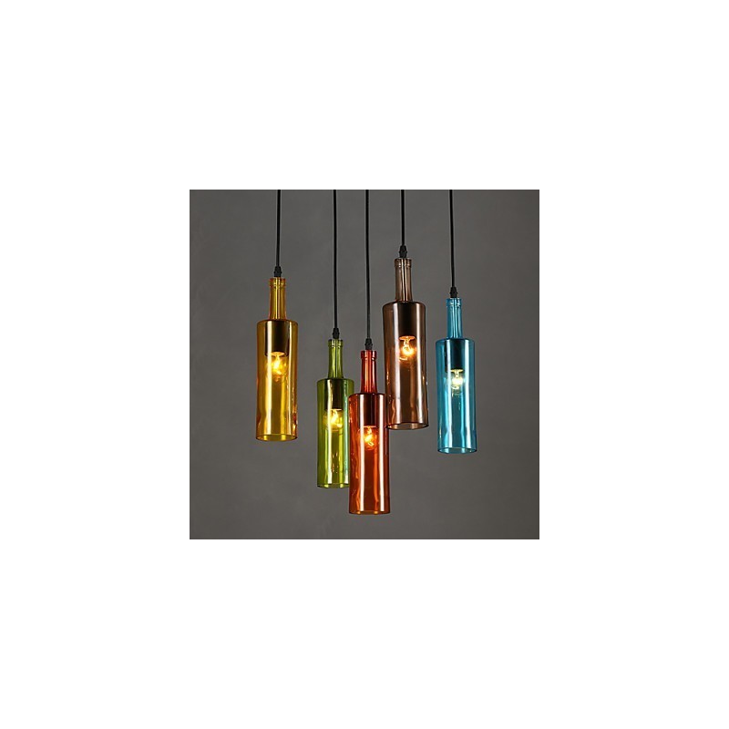 Diffuse Light Color Restoring Ancient Ways Bottle Droplight Pendant Light