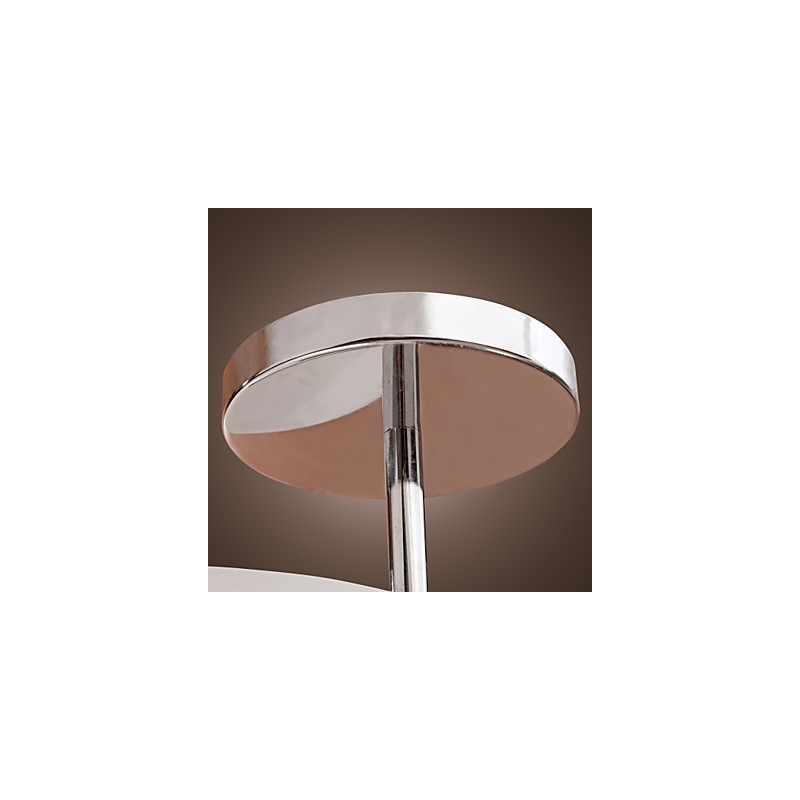 Modern Contemporary Mini Style Chrome Metal Chandelier Flush Mount Garage