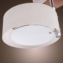 Modern Contemporary Mini Style Chrome Metal Chandelier Flush Mount Garage