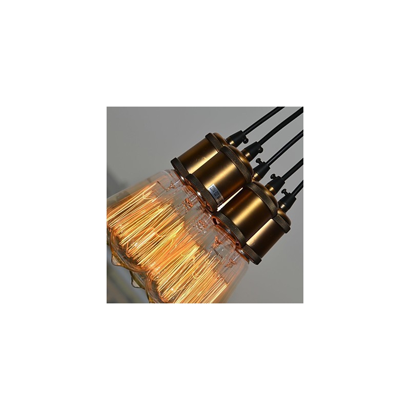 Country Electroplated Metal Flush Mount