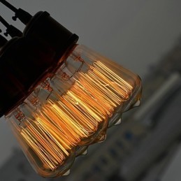 Country Electroplated Metal Flush Mount