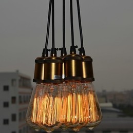 Country Electroplated Metal Flush Mount