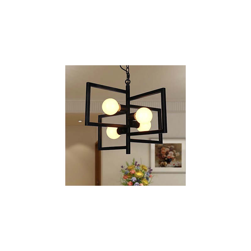 Vintage Country Painting Metal Pendant Light Garage