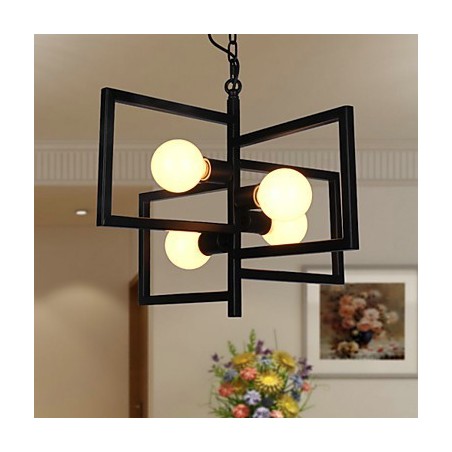 Vintage Country Painting Metal Pendant Light Garage