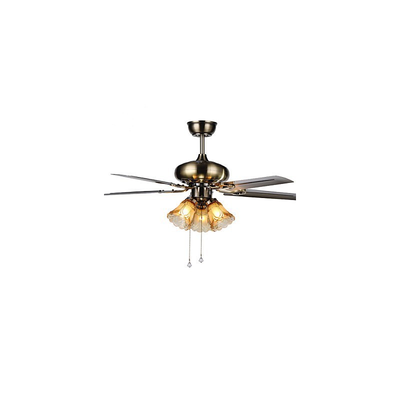 Ceiling Fans Luxe Eco Modern Ceiling Fan With Light 42 Inch Blades Brushed Steel Finish