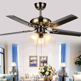 Ceiling Fans Luxe Eco Modern Ceiling Fan With Light 42 Inch Blades Brushed Steel Finish