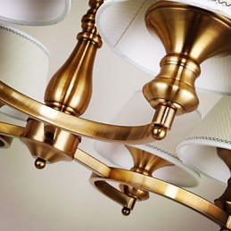 Rustic Lodge Vintage Mini Style Electroplated Metal Chandelier