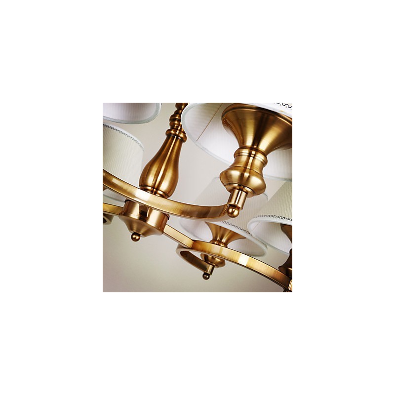 Rustic Lodge Vintage Mini Style Electroplated Metal Chandelier