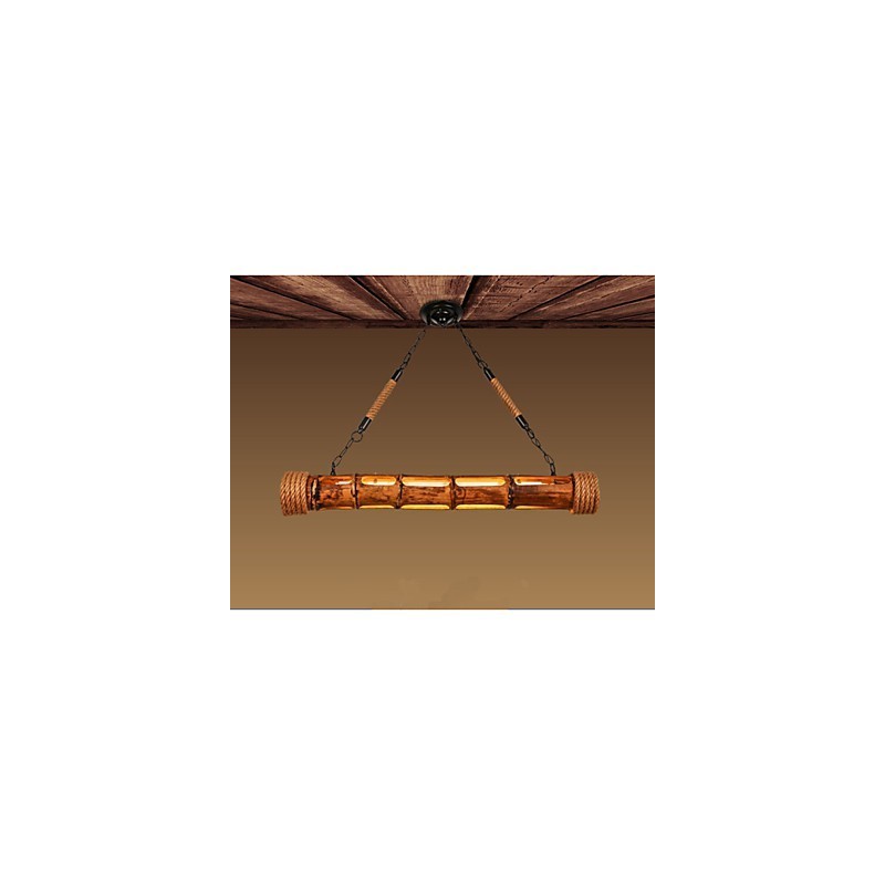 Coffee Garden Decorative Carving Bamboo Chandelier