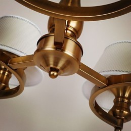 Rustic Lodge Vintage Mini Style Electroplated Metal Chandelier