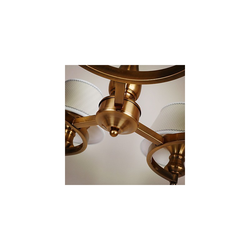 Rustic Lodge Vintage Mini Style Electroplated Metal Chandelier