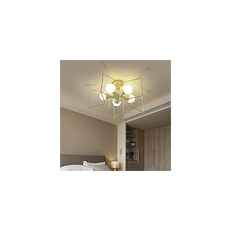 3W Vintage Country Painting Metal Pendant Light Garage