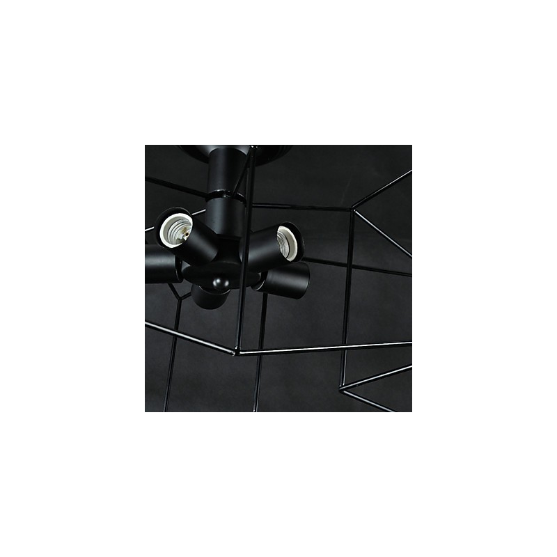 3W Vintage Country Painting Metal Pendant Light Garage