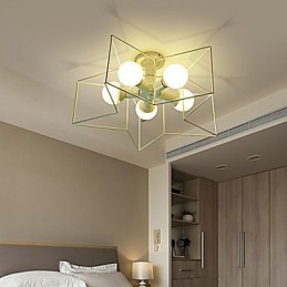 3W Vintage Country Painting Metal Pendant Light Garage