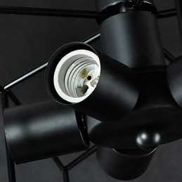 3W Vintage Country Painting Metal Pendant Light Garage