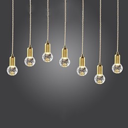 Modern Contemporary Vintage Mini Style Gold Metal Pendant Light