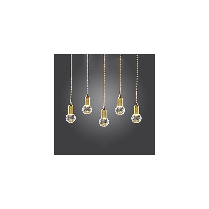 Modern Contemporary Vintage Mini Style Gold Metal Pendant Light