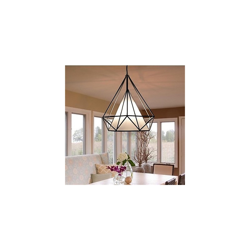 American Retro Simple Single Head Diamond Pendant