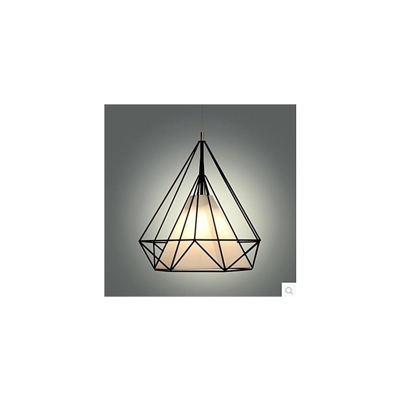 American Retro Simple Single Head Diamond Pendant