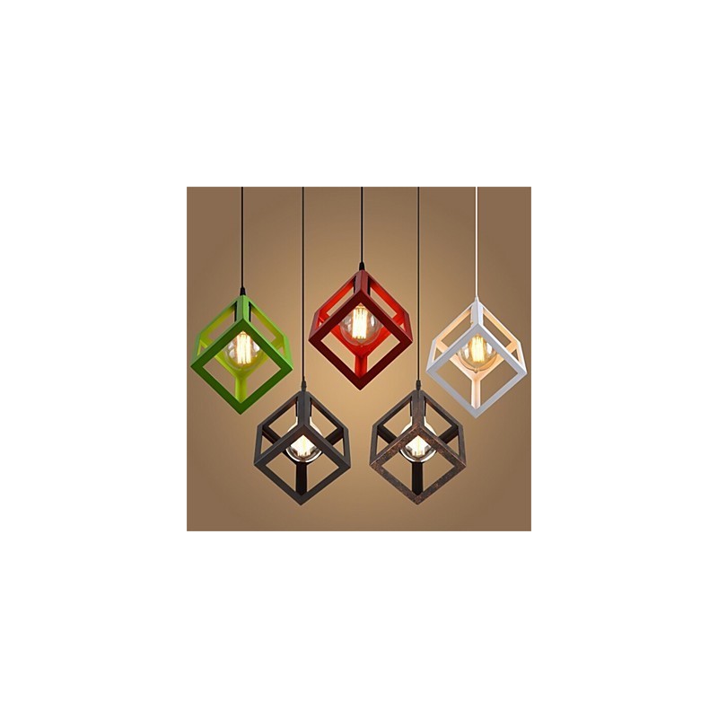 American Retro Birdcage Shape Iron Art Chandelier