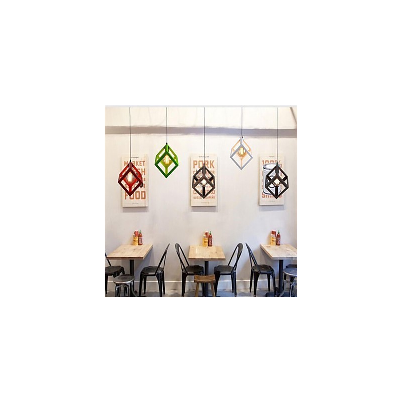 American Retro Birdcage Shape Iron Art Chandelier