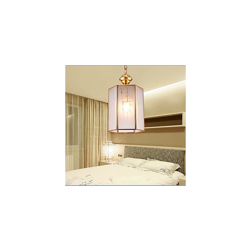 American Country Small Pendant all Copper Single Glass