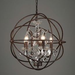 Chandelier Crystal Traditional Classic Metal