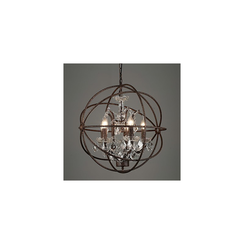 Chandelier Crystal Traditional Classic Metal
