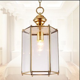 American Country Small Pendant all Copper Single Glass