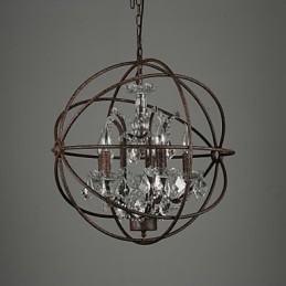 Chandelier Crystal Traditional Classic Metal