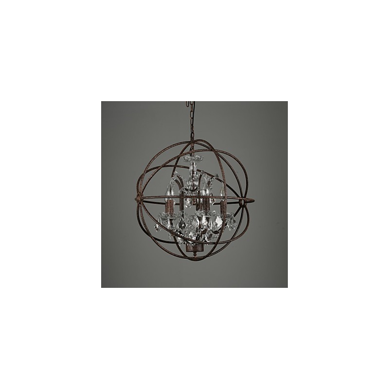 Chandelier Crystal Traditional Classic Metal