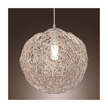 Modern Contemporary Globe Mini Style Chrome Pendant Light