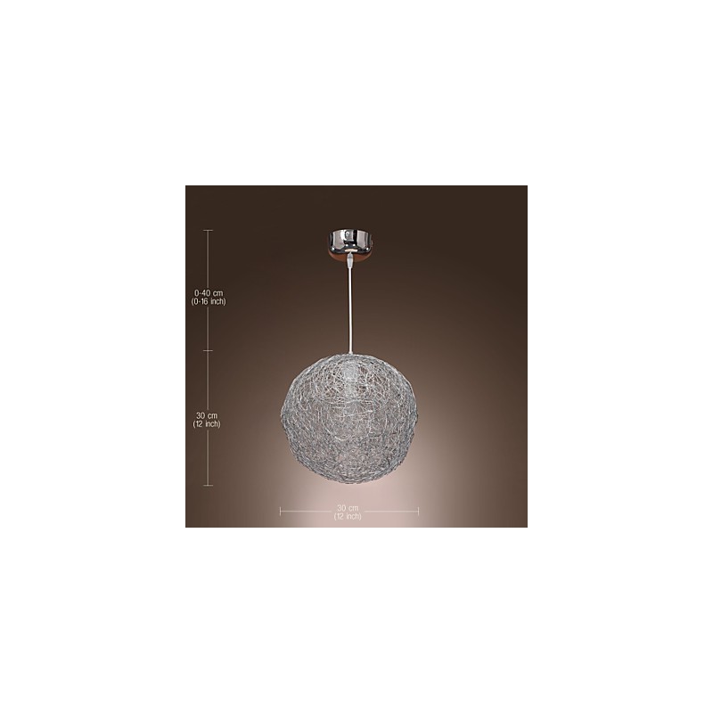 Modern Contemporary Globe Mini Style Chrome Pendant Light