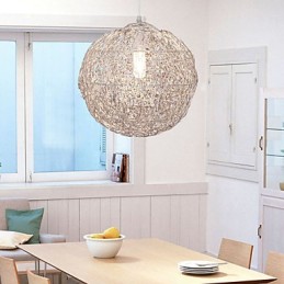 Modern Contemporary Globe Mini Style Chrome Pendant Light