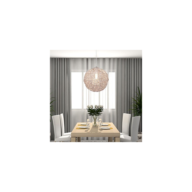 Modern Contemporary Globe Mini Style Chrome Pendant Light