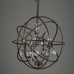 Chandelier Crystal Traditional Classic Metal