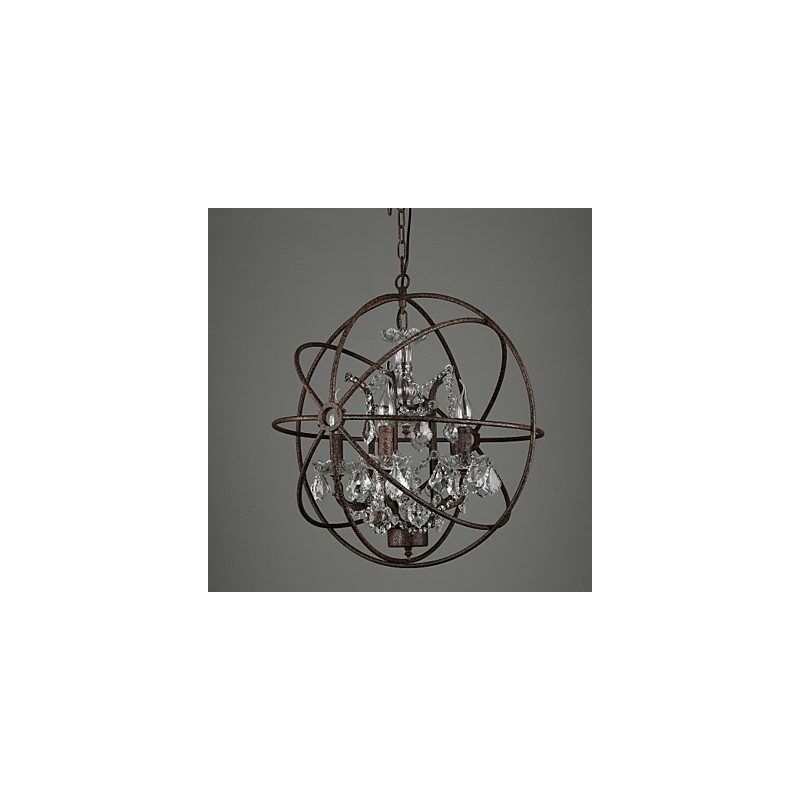 Chandelier Crystal Traditional Classic Metal