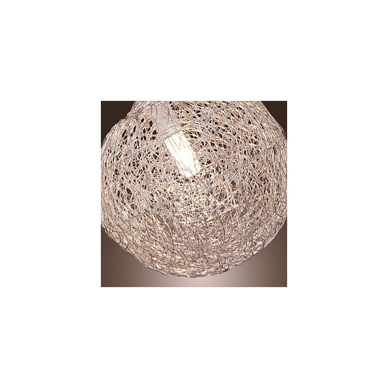 Modern Contemporary Globe Mini Style Chrome Pendant Light